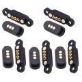 5 Pairs Spring Loaded Magnetic Pogo Pin Connector 3 Positions Magnets Pitch 2.3MM Through Holes Male Female Probe. 