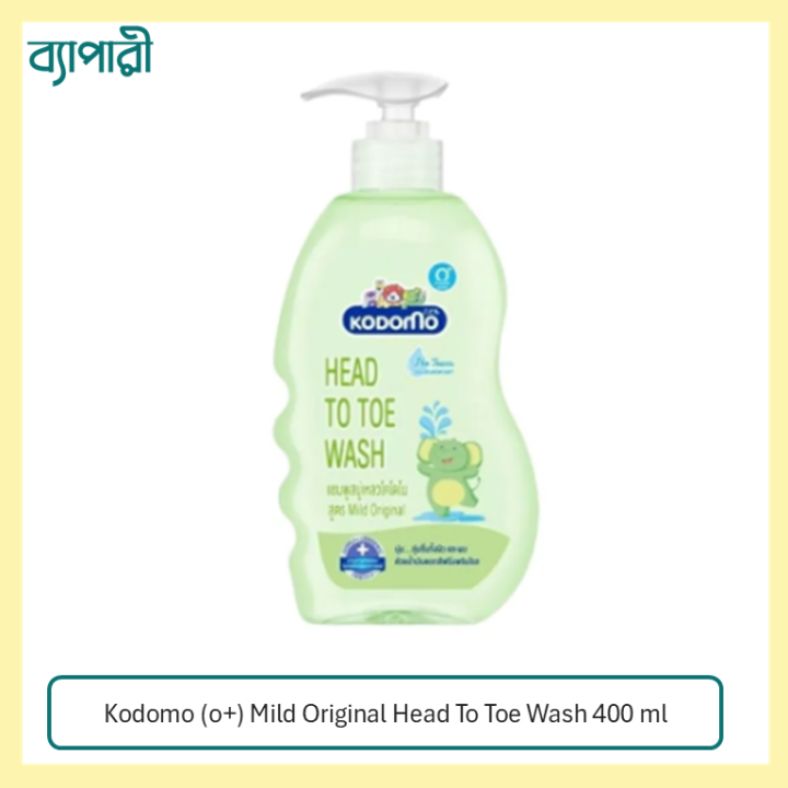 Kodomo (o+) Mild Original Head To Toe Wash 400 ml