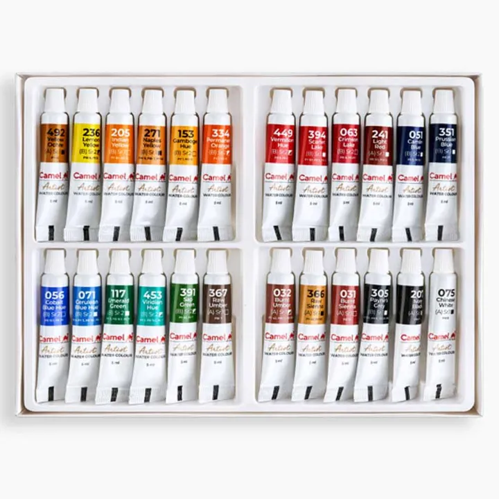 Camel%20Artist%20Quality%20Water%20Colour%20Box%205%20ml%2024%20Shades%20Professional%20Watercolour%20Paint%20Set%20-%20Image%204