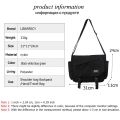 Japanese Simple Messenger Bags Korean Men Bag Younth Student Nylon Waterproof Canvas Bag Light Crossbody Bags for Women Satchels. 