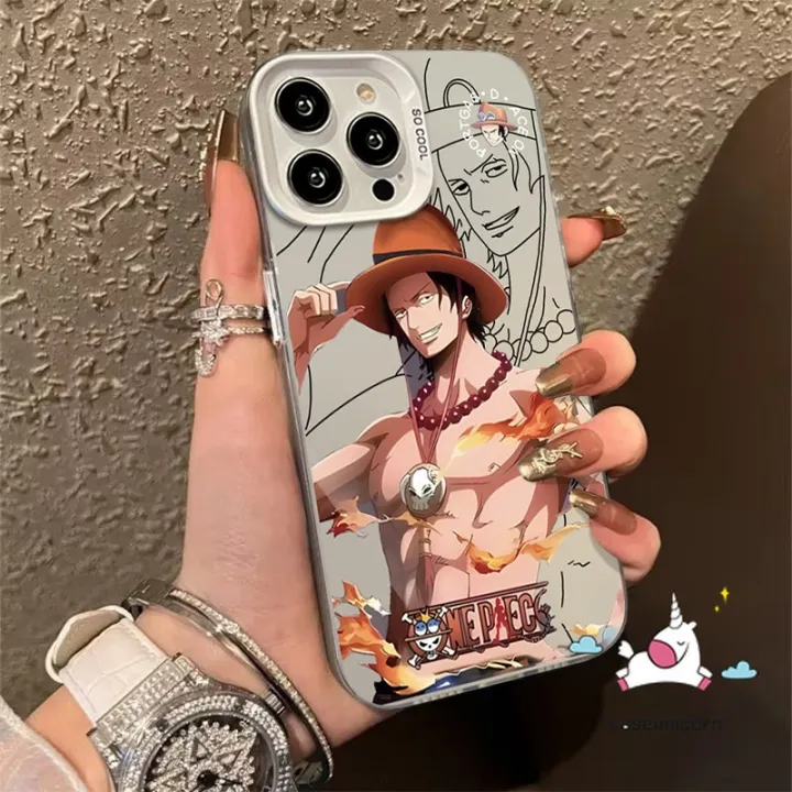 Trendy%20Brand%20One%20Piece%20Cool%20Luffy%20Ace%20Painting%20Case%20Compatible%20for%20IPhone%207Plus%2013%2014%2015%2012%2011%20Pro%20Max%20XR%20X%20XS%20Max%208%2014%2015%207%20Plus%20SE%20Cartoon%20Couples%20Luxury%20Plating%20Metal%20Lens%20Cover%20-%20Image%205