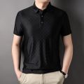 MLSHP Summer Men's Polo Shirts Luxury Short Sleeve Solid Color Man T-shirts High Quality Business Casual Slim Man Tees 3XL. 