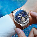 Tevise Full Steel Mens Watches Fashion Top Brand Luxury Business Tourbillon Automatic Mechanical Watch Men Waterproof Watch.