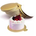 2Pcs/Set Gold Paper Board Round Cake Decoration Tools [GOLD] 2-Pound. 