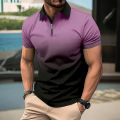 Summer New Men's Casual Short-Sleeved Polo Shirt Office Fashion Rowan Collar T-Shirt Men's Breathable Polo-Shirt Men's Clothing. 