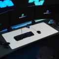 SOLID WHITE -XXL Mouse Mat - 900 mmx 400mm x 2 mm Mouse Pad – Extra Large Speed Gaming Mousepad - Table Mat Large Size - improved Precision and Speed – Design White.