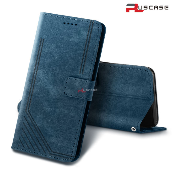 PlusCase for Xiaomi Redmi Note 13 Pro+ Plus 5G Vintage PU Leather Wallet Case Flip Stand Card Slot Cover