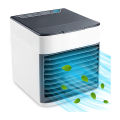 Colorful Led Portable Desk Room Navy Blue With Mini Air Cooler Cooling Usb Fan Conditioner - Effortless Usage. 