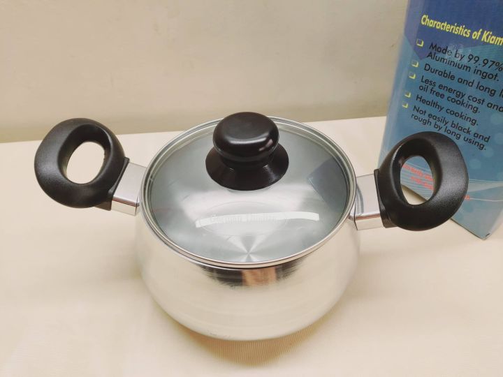 Kiam%20Classic%2016cm%20Pure%20Aluminum%20Belly%20Shape%20Saucepan%20Casserole%20With%20Glass%20Or%20Aluminum%20Lid.%20Aluminium%20Cookware%20High%20Hari%20Such%20Pan.%20%20Model:%20Y80.%20-%20Image%206