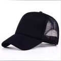 Premium Quality Black Half Foam Net Styles Cap For Men.