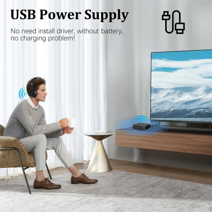 Bluetooth%205.0%20Transmitter%20Receiver%20for%20TV%20to%20Headphones%20with%20Volume%20Control,%20Low%20Latency%20Wireless%20Audio%20Adapter%20-%20Image%202