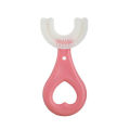 Silicone Baby Tooth Cleaner Brush Teether Brushes Oral U Shape Silicone Soft Head 360 Degree Deep Cleaning Brush. 