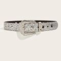 Jeans Rhinestones Belt Bling Bling Diamond Quality Crystal Studded Belt for Women Men Fashion Cinto De Strass Ceinture Femme.