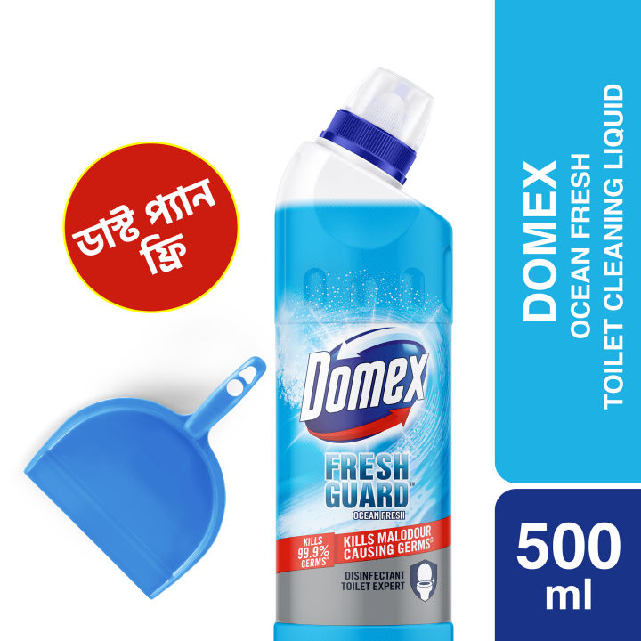 Buy Domex Toilet Cleaning Liquid Ocean Fresh 500ml Get a Dustpan Free