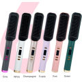 Professional Hot Comb for Hair Styling Hair Straightener and Curler 2 in 1 Dryer and Straightening Brush electric Hair Comb. 