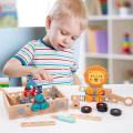 Construction Building Toy Wooden Tool Set for Activities Education Preschool.