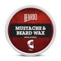 Beardo Beard and Mustache Wax, 50 gm | Beard Wax for Beard & Mustache Styling | Long Lasting Extra Strong Hold Wax for Men | Beard Hair Wax for Smooth, Shiny & Healthy Beard. 