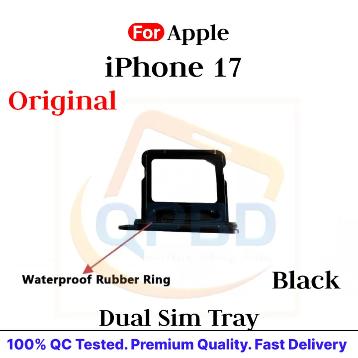 iPhone%2017/17%20Pro/17%20Pro%20Max%20Dual%20Sim%20Card%20Tray%20Holder%20Sim%20Adapto%20Replacement%20Parts%20-%20Image%202