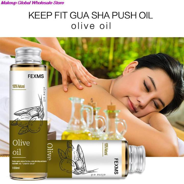 Olive Oil 100ml Body Massage Spa Keep Fit Gua Sha Push Oil Moisturizing Conservation Massage Skin Care