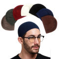 Casual Knitted Muslim Men Prayer Hats Winter Warm Beanies Cap Islamic Ramadan Wearhouse.