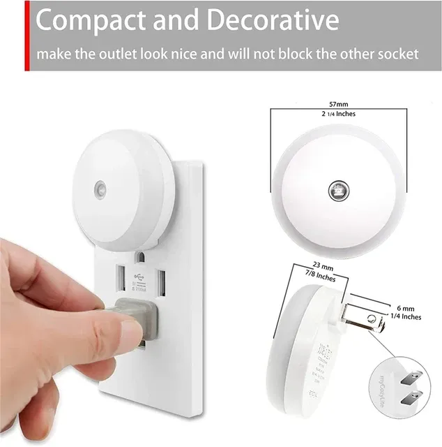 Smart%20Auto%20On/Off%20Sensor%20Nightlight%20Round%20EU%20Plug%20in%20Wall%20Night%20Lamp%20Bathroom%20Home%20Kitchen%20Hallway%20Staireway%20Bedroom%20Nightlight%20-%20Image%204