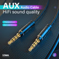 3.5mm Aux Cable 4 Pole TRRS 4-Conductor Auxiliary Male to Male Stereo Jack HiFi Support Microphone Function Audio Cable 1.5m 3m. 