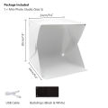 【YIYANGMAOYI111】24/30/40cm Mini Photo Box LED Lighting Photography Tent For Phone Dslr Camera Shooting Photo Accessories.
