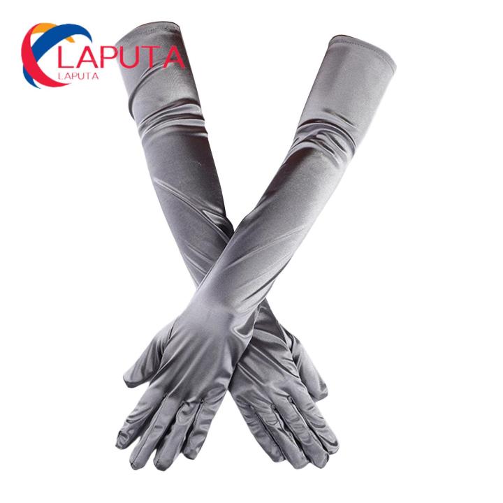 Party Gloves Elastic Women Elbow Length Evening Party Long Gloves