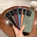 Luxury Soft Hight End Grey Cortex Phone Case For iPhone 14 13 12 11 Pro Max XR XS 7 8 Plus SE Bumper Shockproof Back Cover Men.