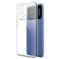 Xiaomi Poco c55 Comfortable Clear Transparent Soft TPU Back Case Cover.