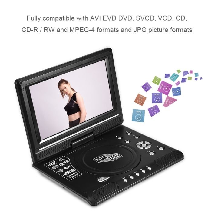 9.8%20Inch%20Portable%20Mobile%20Dvd%20Support%20Sd%20Card/USB%20Port/Dvd%20Us%20Plug%20-%20Image%206