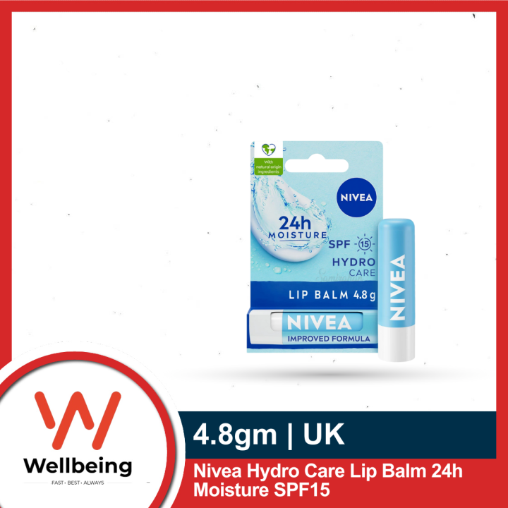 Nivea Hydro Care Lip Balm 24h Moisture SPF15 4.8g