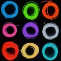 Flexible Neon 1m/3m/5m El Wire Led Neon Dance Party Atmosphere Decor Lamp Ropetube Waterproof Multicolor Led Strip 3v. 
