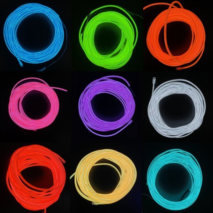 Flexible%20Neon%201m/3m/5m%20El%20Wire%20Led%20Neon%20Dance%20Party%20Atmosphere%20Decor%20Lamp%20Ropetube%20Waterproof%20Multicolor%20Led%20Strip%203v%20-%20Image%207