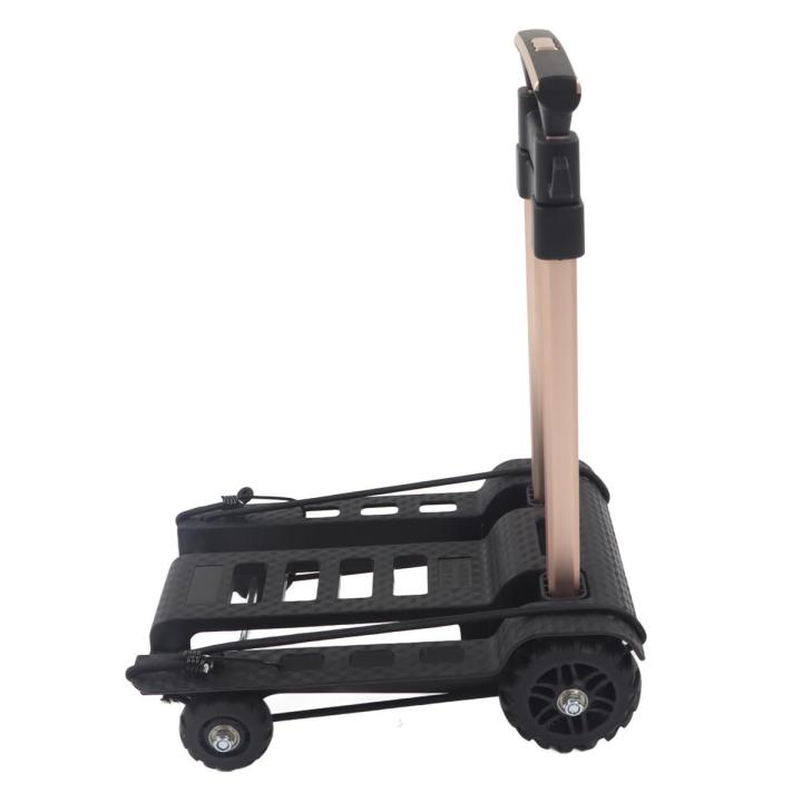 হ্যান্ড ট্রলি, ভাঁজ লাগেজ ট্রাক 4 রাবার চাকার শ্রম সঞ্চয় পণ্য ...