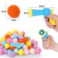 Cat Toys Interactive Launch Training Toy For Pet Kitten Creative Mini Gun Games Stretch Plush Ball Toys Pet Supplies. 