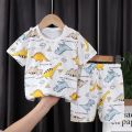 2pcs/set 2022 New Trendy Baby Cotton Clothes Suit Children's T-shirt+shorts Suits Summer Short Sleeve Pants Boys Girls Tracksuit.