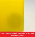 YELLOW 2mm Acrylic Sheet 2mm Yellow Plastic Sheet 2mm Thick Acrylic Sheet Cutting Size 300x300mm Or 12×12 Inch Or 1×1 Feet 2mm Yellow Acrylic Plexiglass 12 Inch Acrylic Sheet Yellow Perspex Acrylic Sheet. 