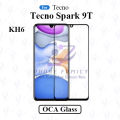 For Tecno Spark 9T KH6 LCD Display Touch Screen Front Glass Lens + Lamination OCA.