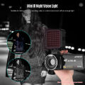 IR49S Mini IR Night Vision Light Infrared Photography Light for Video Camera Camcorder Built-in Recharge-able Ba-tte-ry with 3 Cold Shoe Mount for Vlog Video Recording. 