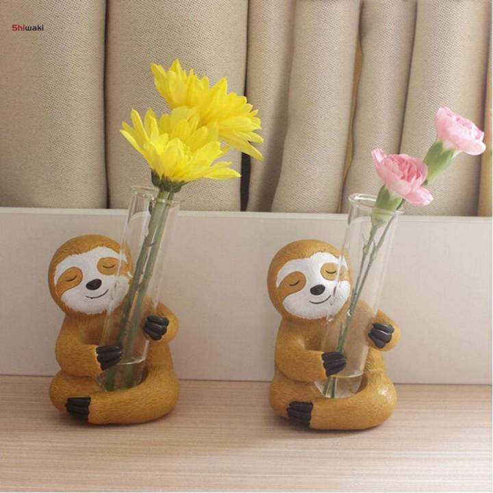 Sloth%20Statue%20Home%20Decor%20Flower%20Test%20Tube%20Vase%20Lightweight%20Creative%20Modern%20Resin%20Figurine%20for%20Housewarming%20Drawing%20Room%20Home%20Decorations%20-%20Image%204