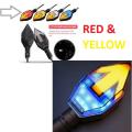 LED Indicator Light Arrow head For Motorcycle or Bike. Signal Light -Red Yellow-2 Piece. 