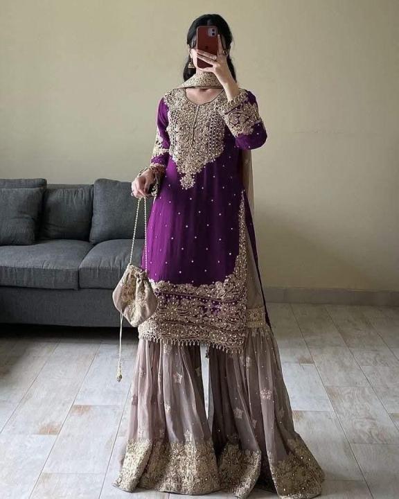 High%20Quality%20Embroidery%20New%20Stylish%20Ready%20Made%20Party%20sharara%20Suit%20Dress%20for%20Women%20-%20Image%202