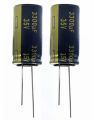 2Pcs- 3300uF 35V RADIAL Electrolytic Capacitor 3300uF 35V Radial Polarized Aluminum Electrolytic Capacitors 2 Pin Leads Connections Leg.