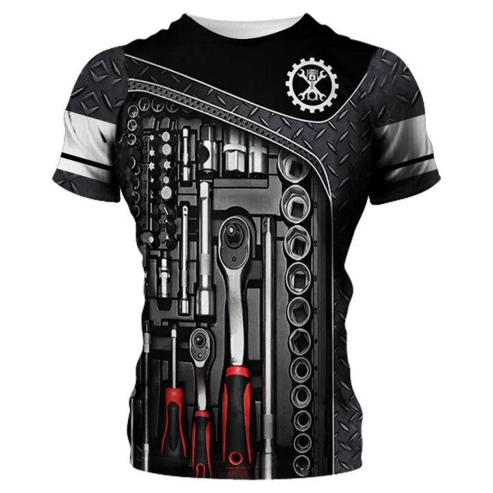 Vintage%20Men's%20T-shirt%203d%20Printed%20Mechanical%20Tool%20Pattern%20Ordinary%20Short-sleeved%20High%20Street%20Streetwear%20Tees%20Tops%20Men's%20Clothing%20-%20Image%205