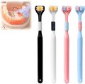 Three Sided Soft Hair Tooth Toothbrush, Adult Toothbrush, Soft Bristles V Shaped Toothbrush, 3 Sided Toothbrush, Clean Every Toot. 