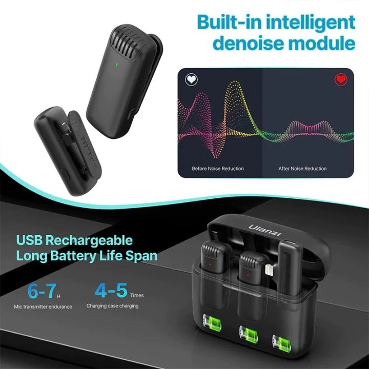 Wireless%20Lavalier%20Microphone%20Ulanzi%20J12%20Dual%20Wireless%20Microphone%20With%20Charging%20Case%20For%20Lighting%20port%20-%20Image%205