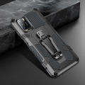 Shockproof Phone Case For Xiaomi Poco M3 / Redmi Note 9 4G Rugged Armor Aluminum Magnetic Stand Metal Anti-fall Cover.