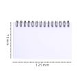 50 Sheets/book Colorful Tearable Spiral Notebook Horizontal Line Minimalist Transparent Cover Memo Pad School Office Writing Pad. 