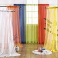 Tissu net curtain Colorful Curtains, Suitable for Living Room, Bedroom, Kitchen, Children’s Room, Party, Wedding Background, Event Decoration -1 pcs. 